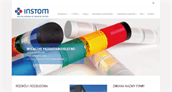 Desktop Screenshot of instom.com.pl